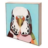 Belle Avenue Budgerigar Twilight Henry Canvas Wall Art