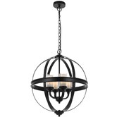 Bright Sea Lighting Bodum 4 Light Metal Pendant