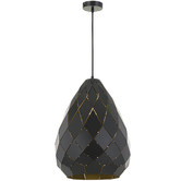Bright Sea Lighting Vulkan 1 Light Iron Pendant
