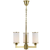 Bright Sea Lighting Brass Ahern 3 Light  Metal Chandelier
