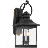 Bright Sea Lighting Black Rafael Metal Wall Light