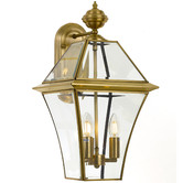 Bright Sea Lighting Brass Rye 3 Light Metal Wall Light