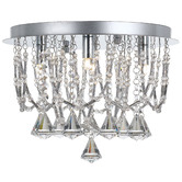 Bright Sea Lighting Chrome Sandro 5 Light Chandelier