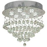 Bright Sea Lighting Edith Flush Mount Crystal 7 Light Chandelier