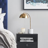 Bright Sea Lighting Rosielle Marble &amp; Metal Banker's Lamp