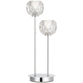 Bright Sea Lighting Zaha Crystal 2 Light Table Lamp