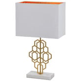Bright Sea Lighting Argo Marble &amp; Metal Table Lamp