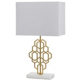 Bright Sea Lighting Argo Marble &amp; Metal Table Lamp