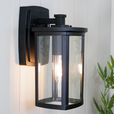 Bright Sea Lighting Black Reese Outdoor Wall Light