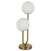 Bright Sea Lighting 55cm Breyer Aluminium &amp; Glass Table Lamp