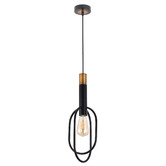Bright Sea Lighting Keelan 16.5cm Oval Metal Pendat Light