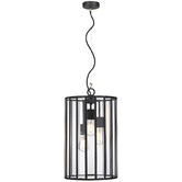 Bright Sea Lighting Vezni 3 Light Metal &amp; Glass Pendant