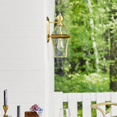 Bright Sea Lighting Rye Brass Wall Light