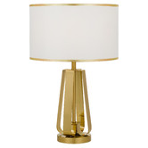Bright Sea Lighting 60cm Laila Metal &amp; Fabric Table Lamp