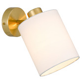 Bright Sea Lighting Orlene Iron Metal &amp; Fabric Wall Light