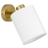 Bright Sea Lighting Orlene Iron Metal &amp; Fabric Wall Light