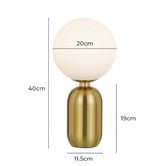 Bright Sea Lighting Syn Iron &amp; Frosted Glass Table Lamp