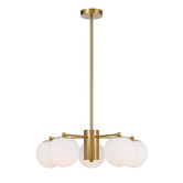 Bright Sea Lighting Blundell Frosted Glass 5 Light Pendant