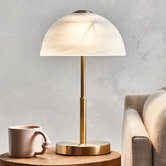 Bright Sea Lighting 41cm Marla Iron &amp; Glass Touch Table Lamp