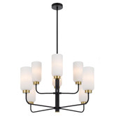 Bright Sea Lighting Jaramillo 8 Light Metal &amp; Glass Pendant