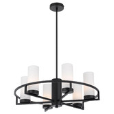 Bright Sea Lighting Cassius 6 Light Metal &amp; Glass Pendant