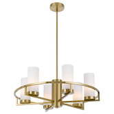 Bright Sea Lighting Cassius 6 Light Metal &amp; Glass Pendant