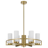 Bright Sea Lighting Cassius 6 Light Metal &amp; Glass Pendant