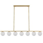 Bright Sea Lighting Blundell Iron 7 Light Linear Pendant