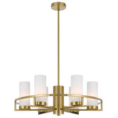 Bright Sea Lighting Cassius 6 Light Metal &amp; Glass Pendant