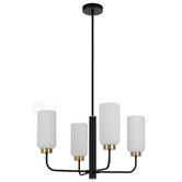 Bright Sea Lighting Jaramillo 4 Light Metal &amp; Glass Pendant