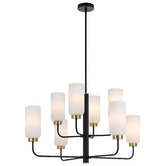 Bright Sea Lighting Jaramillo 8 Light Metal &amp; Glass Pendant