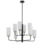 Bright Sea Lighting Jaramillo 8 Light Metal &amp; Glass Pendant