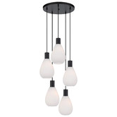 Bright Sea Lighting Blanc 5 Light Pendant