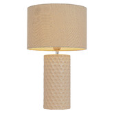 Bright Sea Lighting Cabello Ceramic &amp; Cotton Table Lamp