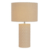 Bright Sea Lighting Cabello Ceramic &amp; Cotton Table Lamp