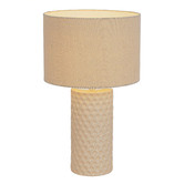 Bright Sea Lighting Cabello Ceramic &amp; Cotton Table Lamp