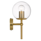 Bright Sea Lighting Ria 1 Light Metal &amp; Glass Wall Lamp