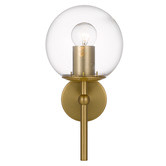 Bright Sea Lighting Ria 1 Light Metal &amp; Glass Wall Lamp