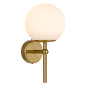 Bright Sea Lighting Ria 1 Light Metal &amp; Glass Wall Lamp