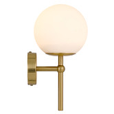 Bright Sea Lighting Ria 1 Light Metal &amp; Glass Wall Lamp