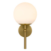 Bright Sea Lighting Ria 1 Light Metal &amp; Glass Wall Lamp