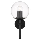 Bright Sea Lighting Ria 1 Light Metal &amp; Glass Wall Lamp