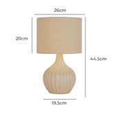 Bright Sea Lighting Johanne Ceramic Table Lamp