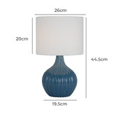 Bright Sea Lighting Johanne Ceramic Table Lamp