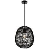 Bright Sea Lighting Terri Cocoon Rattan Pendant Light