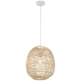 Bright Sea Lighting Terri Cocoon Rattan Pendant Light