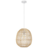 Bright Sea Lighting Terri Cocoon Rattan Pendant Light