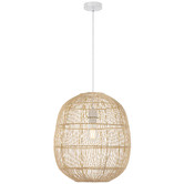 Bright Sea Lighting Terri Cocoon Rattan Pendant Light
