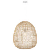 Bright Sea Lighting Terri Cocoon Rattan Pendant Light