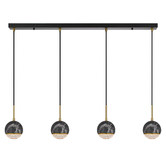 Bright Sea Lighting Oneta 4 Light Iron Pendant